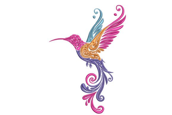 Colorful Artistic Hummingbird