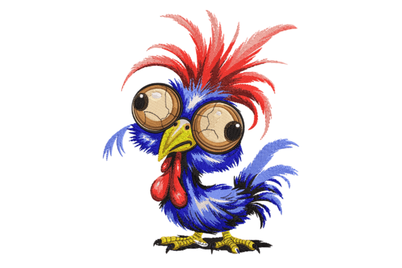 Colorful Funny Rooster