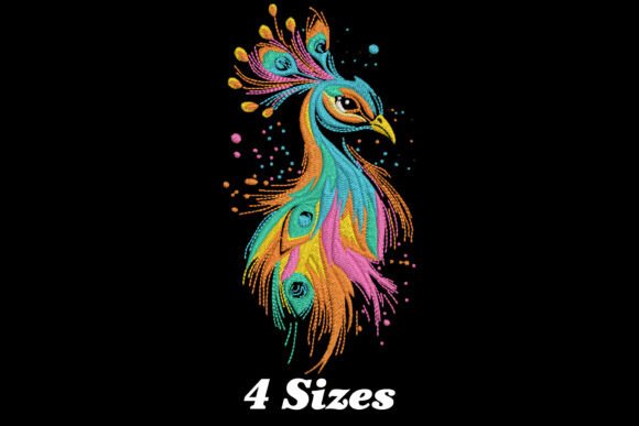 Colorful Peacock: A Playful, Gift-Ready Embroidery Design