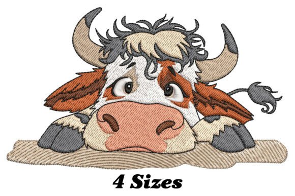 Funny Tired Cow: A Playful, Gift-Ready Embroidery Design