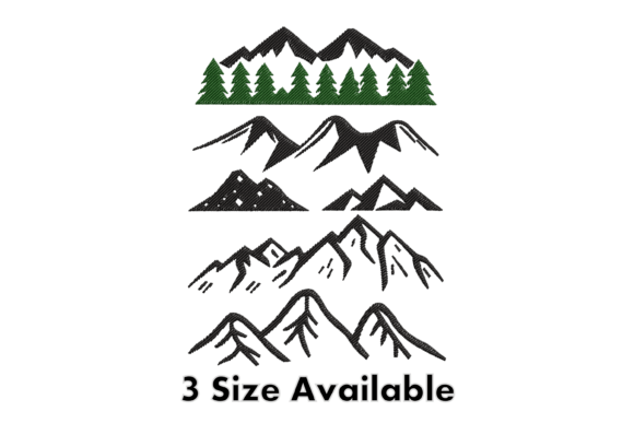 Mountain Landscape Line