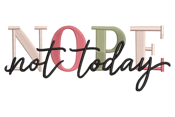 Not Today: A Seasonal Embroidery Spark