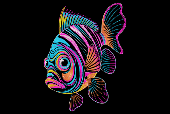 Striped Tropical Fish