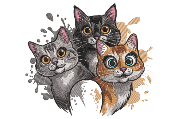 Three Cute Cats