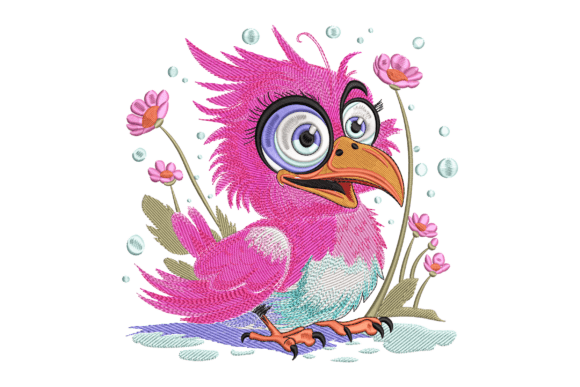 Whimsical Pink Bird: A Seasonal Embroidery Review